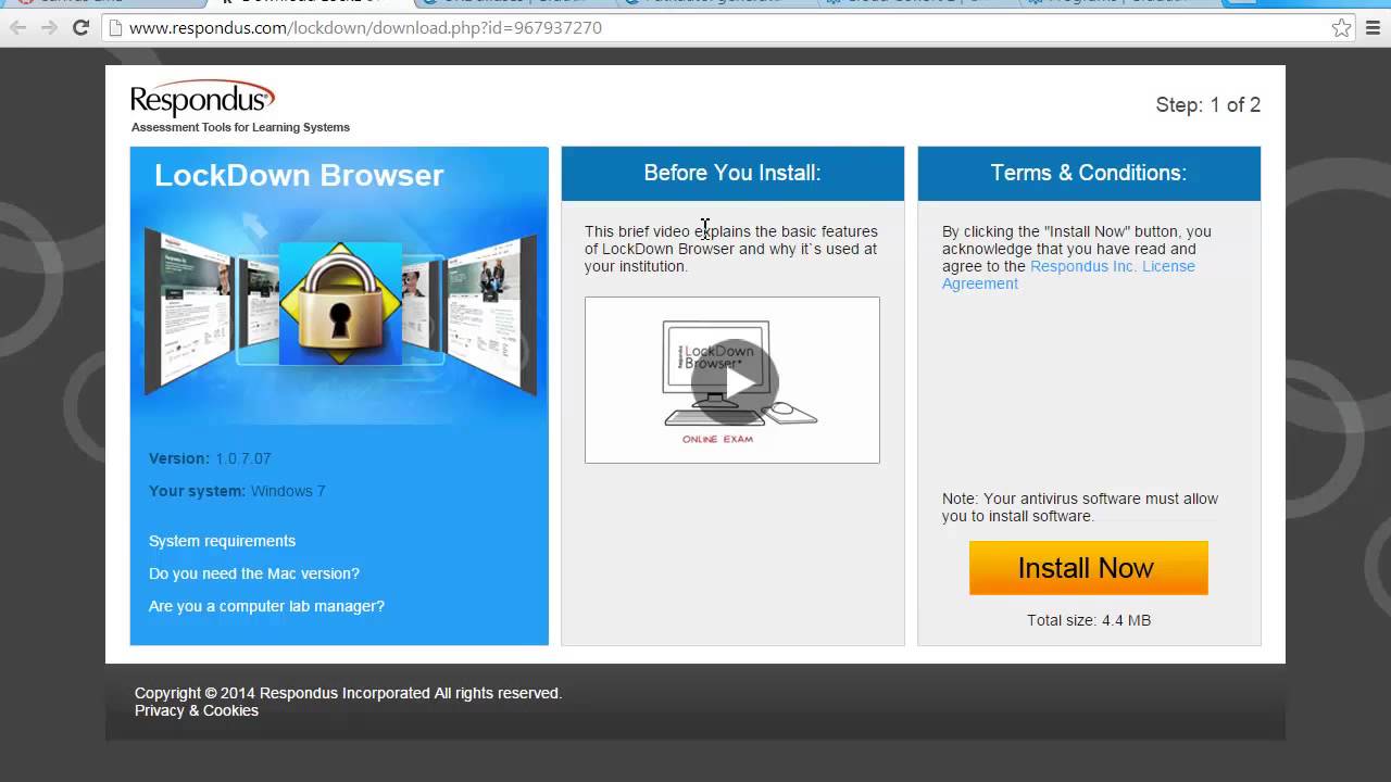download respondus lockdown browser mac